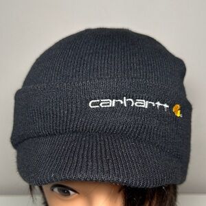 Carhartt black Knit beanie with brim